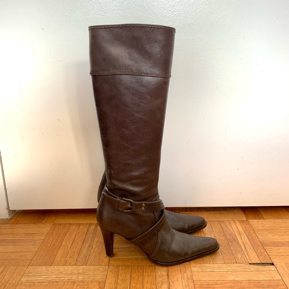 BARNEYS New York Brown Leather Boots